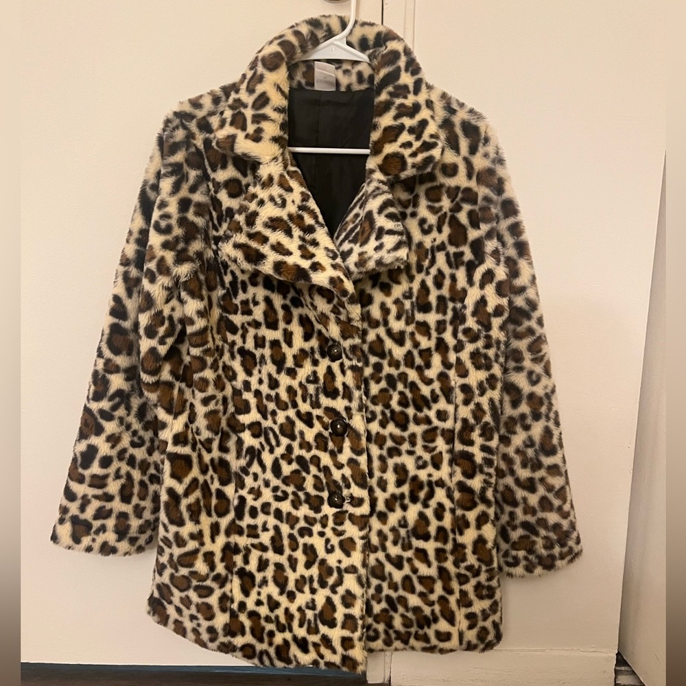 Beth Dutton Leopard Print Faux Fur Coat